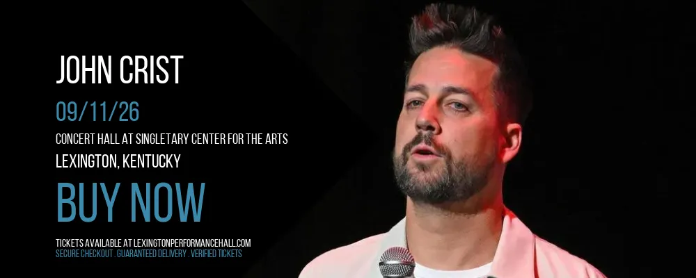 John Crist at Concert Hall at Singletary Center for the Arts